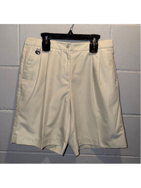 Women's Lizgolf Beige Khaki Shorts Size 6 Preppy Summer Resort Bermuda Golf